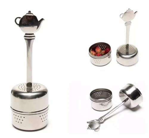 Zaparzacz Czajniczek metalowy duży nierdzewny do Yerba Mate Herbaty Ziół