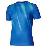 Koszulki sportowe męskie - Koszulka męska Mizuno Core Graphic SS Tee M Princess Blue XL - miniaturka - grafika 1