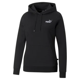 Damska bluza dresowa nierozpinana z kapturem PUMA ESS+ Embroidery Hoodie FL - Kurtki i kamizelki sportowe damskie - miniaturka - grafika 1