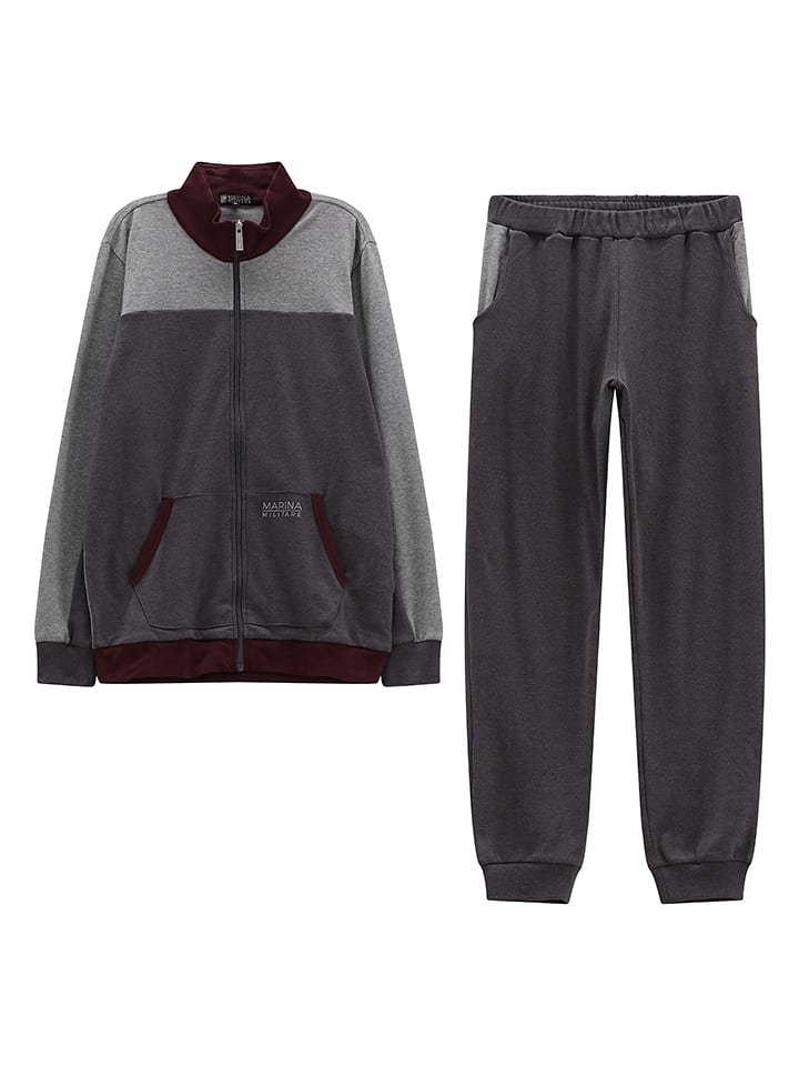 maryplaid Piżama w kolorze szarym