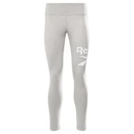 Legginsy - Damskie Legginsy REEBOK RI BL COTTON LEGGING GR9377 – Szary - miniaturka - grafika 1