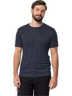 Jack Wolfskin Koszulka sportowa "Tech" w kolorze granatowym - Koszulki sportowe męskie - miniaturka - grafika 1