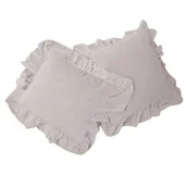 Pościel - Poszewka bawełniana komplet NATURAL CREAM/2x40x40 STONEWASHED - miniaturka - grafika 1