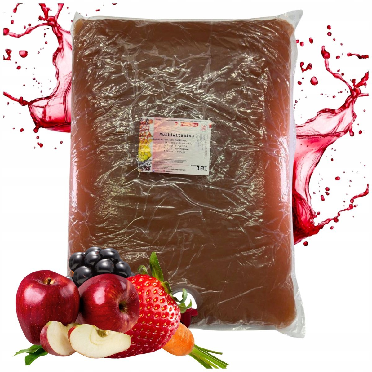 Sok multiwitamina 10l 100% NFC tłoczony naturalny bez dodatku cukru