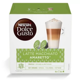 Nescafe DOLCE GUSTO DOLCE GUSTO Latte Macchiato Amaretto 16 kaps > BOGATA OFERTA RATY SUPER PROMOCJE SPRAWDŹ W - Kawa w kapsułkach i saszetkach - miniaturka - grafika 1