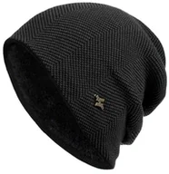 Czapki męskie - Sportowa Dwuwarstwowa Czapka Zimowa Męska - Ciepła, Uniwersalna [52-62 Cm] - miniaturka - grafika 1