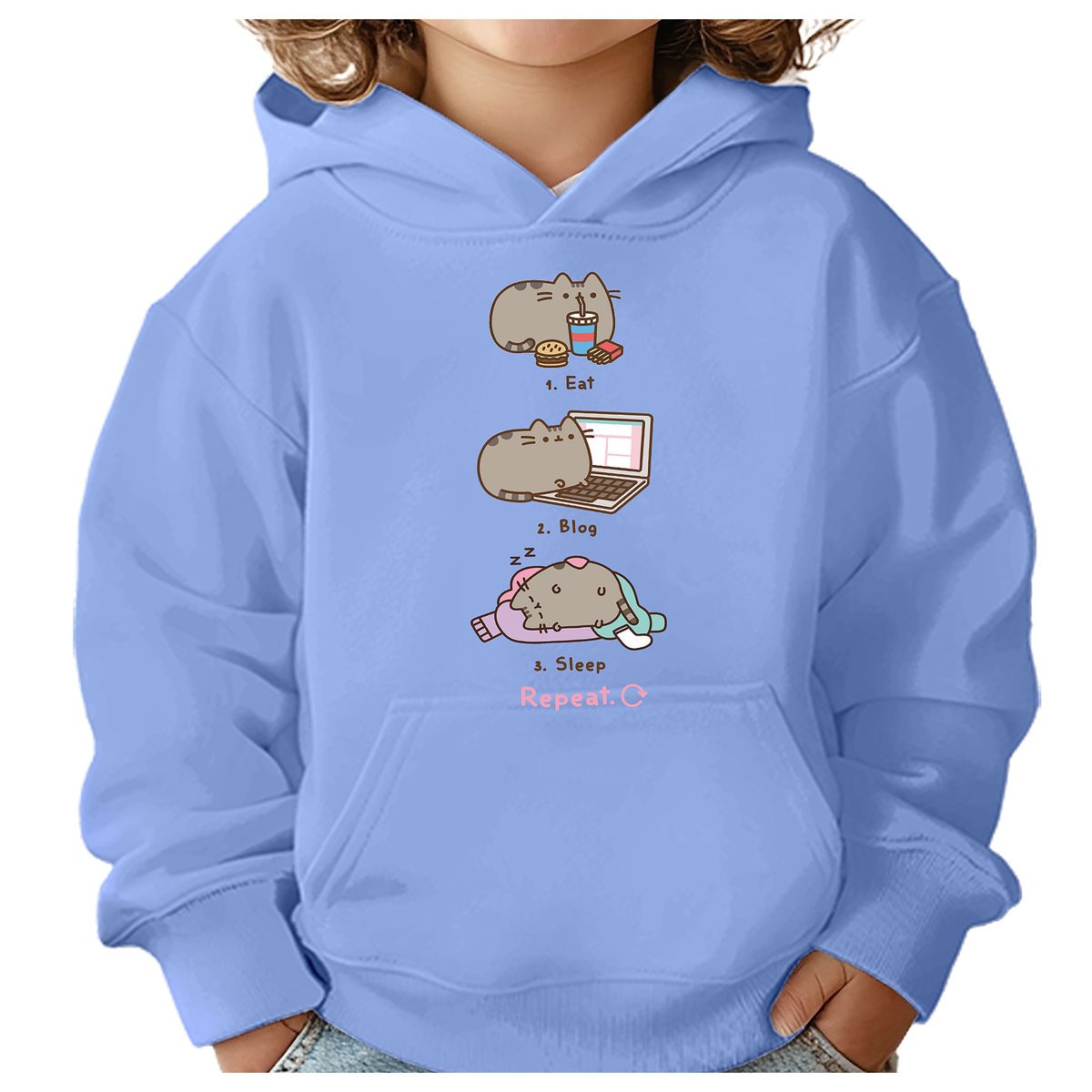 BLUZA DZIECIĘCA PUSHEEN KOT 134-140 DLA DZIEWCZYNKI CHŁOPCA PREZENT