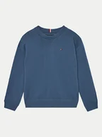 Swetry dla chłopców - Tommy Hilfiger Sweter Essential KB0KB09296 Niebieski Regular Fit - miniaturka - grafika 1