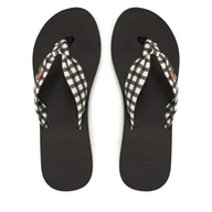 Klapki i japonki damskie - Japonki Roxy ARJL101175 Czarny - miniaturka - grafika 1