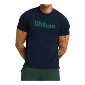Koszulki sportowe męskie - Koszulka męska Wilson Easy Street Tee Classic Navy/Field Green XL - miniaturka - grafika 1