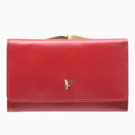 Portfele - Portfel Damski Skórzany Duży RFID Na Karty PUCCINI Czerwony MU1805-3E - miniaturka - grafika 1