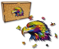 Puzzle - Puzzle Drewniane dla dzieci i dorosłych Orzeł Eagle w pudełku drewnianym - miniaturka - grafika 1