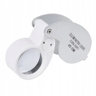LUPA JUBILERSKA KIESZONKOWA LUPKA 40X ŁEZKA LED 21011 - Biżuteria - akcesoria - miniaturka - grafika 1