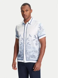 Guess Koszula M4YH39 WF1T2 Niebieski Regular Fit - Koszule męskie - miniaturka - grafika 1