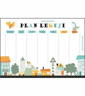 Szkolne artykuły papiernicze - Plan lekcji małe miasteczko - miniaturka - grafika 1