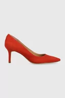 Czółenka - Lauren Ralph Lauren szpilki zamszowe Lanette kolor czerwony 802709652009 - miniaturka - grafika 1