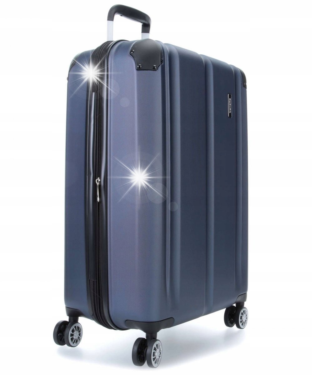 Walizka duża poszerzana Travelite City 77 cm green