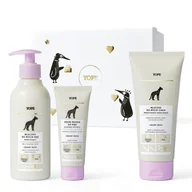 Zestawy kosmetyków damskich - YOPE Zestaw 3 kosmetyków nawilżających do ciała: mydło, żel pod prysznic, krem do rąk, pudełko prezentowe - miniaturka - grafika 1