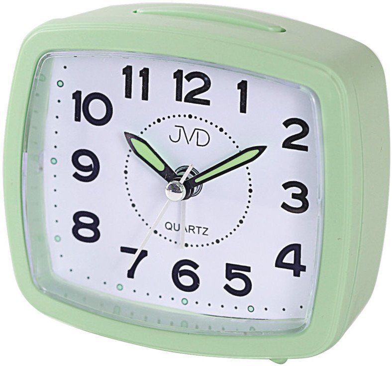 Budzik JVD SRP8506.1 9x8 cm drzemka podświetlenie cichy chód .