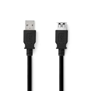 Nedis CCGL61010BK30 kabel USB USB 3.2 Gen 1 (3.1 Gen 1) 3 m USB A Czarny - Kable komputerowe i do monitorów - miniaturka - grafika 1
