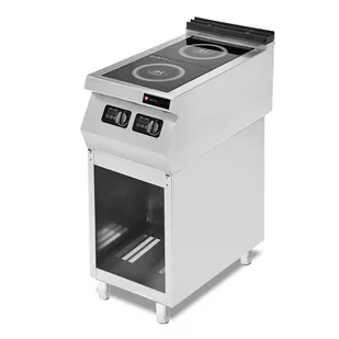 Resto Quality Kuchnia indukcyjna 2-palnikowa 6 kW 230V podstawa otwarta linia 700 RQ.PLS.7IND010 - Piece, kotły  i płyty grzejne gastronomiczne - miniaturka - grafika 1