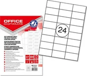 Etykiety samoprzylepne i bloki etykiet - Office Products Etykiety Office Products A4 70x36mm białe 100 - miniaturka - grafika 1