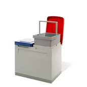 Kosze biurowe - B2B Partner Zestaw koszy na śmieci segregowane EKOMODUL, 2x 15 l 10111-02 - miniaturka - grafika 1