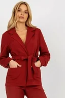 Marynarki i żakiety damskie - Marynarka Model LK-MA-507798.51P Bordo - Lakerta - miniaturka - grafika 1