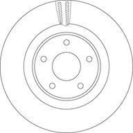 Tarcze hamulcowe - Tarcza hamulcowa TRW DF6496S - miniaturka - grafika 1