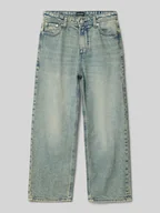 Spodnie i spodenki dla chłopców - Jeansy z szeroką nogawką i wpuszczanymi kieszeniami model ‘ALEX’ - miniaturka - grafika 1