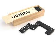 Gry planszowe - EUROBATT Drewniane Domino 28 elementów - miniaturka - grafika 1