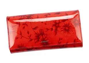 Portfel Damski PATRIZIA Skóra Licowa Długi MAX Z Suwakiem I Dodatkowym Organizerem IT-122 RFID WZÓR KWIATY 19,5 x 10 x 3,5 [cm] - Portfele - miniaturka - grafika 1