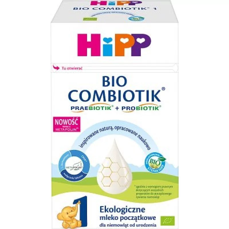 Hipp 1 BIO Combiotik ekologiczne mleko początkowe dla niemowląt od urodzenia 550 g