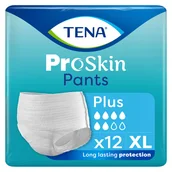 Bielizna lecznicza - Tena Pants ProSkin, majtki chłonne, rozmiar XL, 120-160 cm, Plus, 12 sztuk - miniaturka - grafika 1