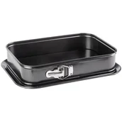 Formy do ciast - BERRETTI - Tortownica prostokątna - Blacha do pieczenia ciasta - stal węglowa - non-stick - czarna - 35x23,5x8 cm - BR-8709 - miniaturka - grafika 1