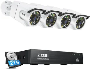 Zestaw czterech kamer IP ZOSI C105 WiFi 8MP - Zestawy do monitoringu - miniaturka - grafika 1