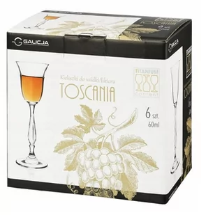 KIELISZKI DO LIKIERU WÓDKI BOHEMIA TOSCANIA 60ML - Kieliszki - miniaturka - grafika 1