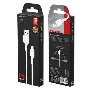 WK Design YouPin kabel przewód USB - Lightning 3A Power Delivery 1m biały (WDC-136i) - Kable USB - miniaturka - grafika 5