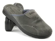 Kapcie męskie - Kapcie męskie ze skórzaną wkładką - INBLU BG-51, szare - Inblu - miniaturka - grafika 1