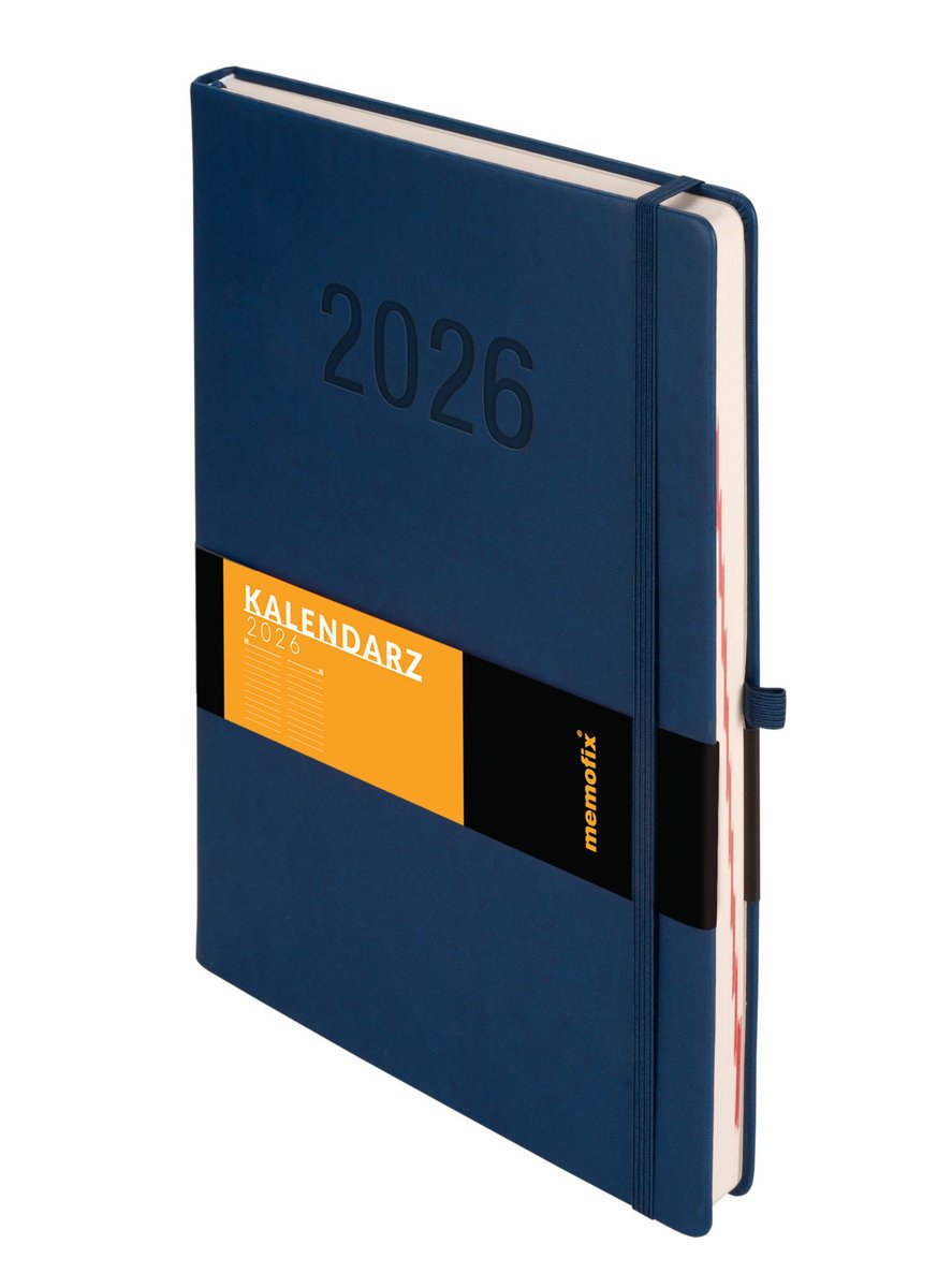 Kalendarz 2026 Memofix A4 DNS granatowy