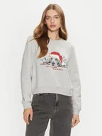 Bluzy damskie - ONLY Bluza Yda Xmas 15270956 Szary Regular Fit - miniaturka - grafika 1