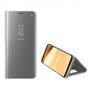 Inny Etui Clear View iPhone 12 6,7" Pro Max srebrny/silver - Etui i futerały do telefonów - miniaturka - grafika 1