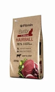 Fitmin Fitmin Purity CAT Hairball 10 kg - Sucha karma dla kotów - miniaturka - grafika 1