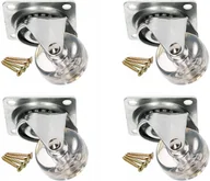 Meble modułowe i akcesoria - Kółko Obrotowe Meblowe Przeźroczyste Ø35 4SZT - miniaturka - grafika 1