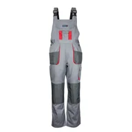 Odzież robocza - DEDRA Spodnie ochronne ogrodniczki BH3SO- XXL XXL/58, szare, Comfort line 190g/m2 - miniaturka - grafika 1