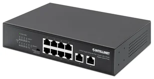 Switch niezarządzalny Intellinet 8x 10/100/1000 Mbps PoE+ 120W + 2x RJ45 Uplink desktop/rack SPILSNBZG0Z0 - Switche - miniaturka - grafika 1