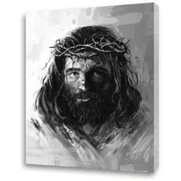 Obraz religijny na płótnie Jezus Chrystus Umęczony - Ecce Homo - Ikony i obrazy sakralne - miniaturka - grafika 1