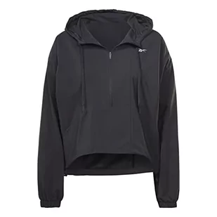 Reebok Damska kurtka do biegania, czarna, M, Nocna czerń, M - Kurtki damskie - miniaturka - grafika 1