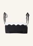Stroje kąpielowe - Seafolly Góra Od Bikini Bandeau Gia schwarz - miniaturka - grafika 1