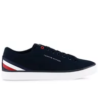 Buty sportowe męskie - Buty Tommy Hilfiger HI Vulc Core Low Stripes FM0FM04735-DW5 - granatowe - miniaturka - grafika 1